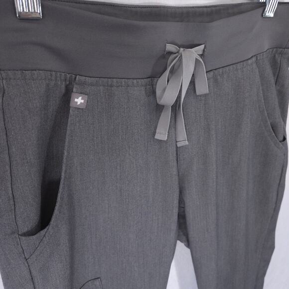 FIGS Zamora Jogger Scrub Pants Womens XS Gray Classic Fit 6 Pocket Lightweight - Picture 3 of 14
